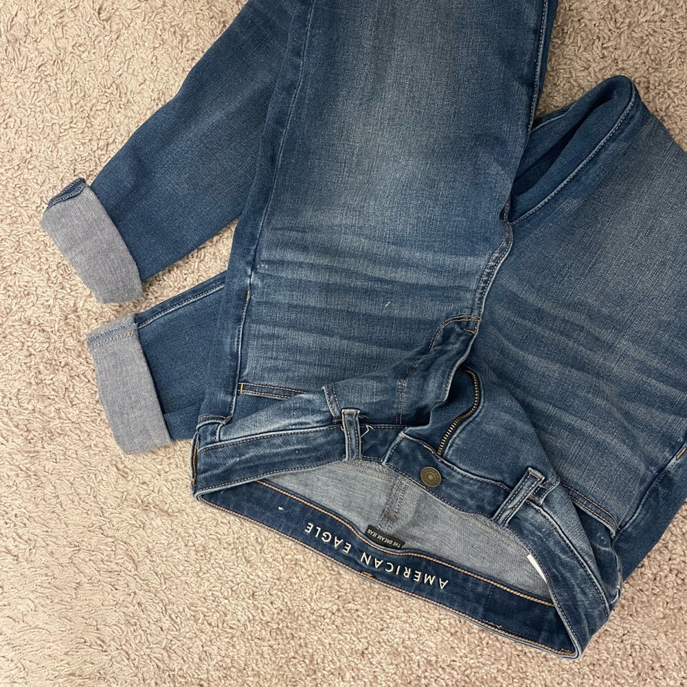 American Eagle sz 4 super high rise jegging Medium Blue Jeans The Dream Jean
